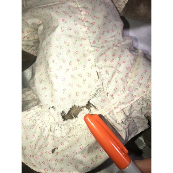 Vntg Ganz Bros Retired Wrinkles Toy Stuffed Plush Puppet Dog (Flawed Dress) 1981 - Picture 5 of 11